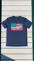 Patriotic performance fishing shirt